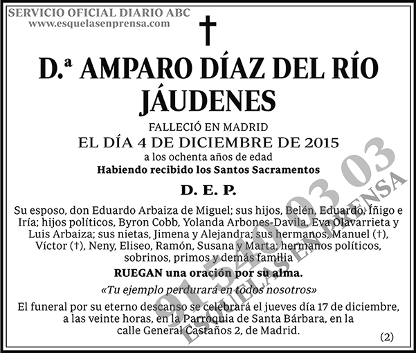 Amparo Díaz del Río Jáudenes